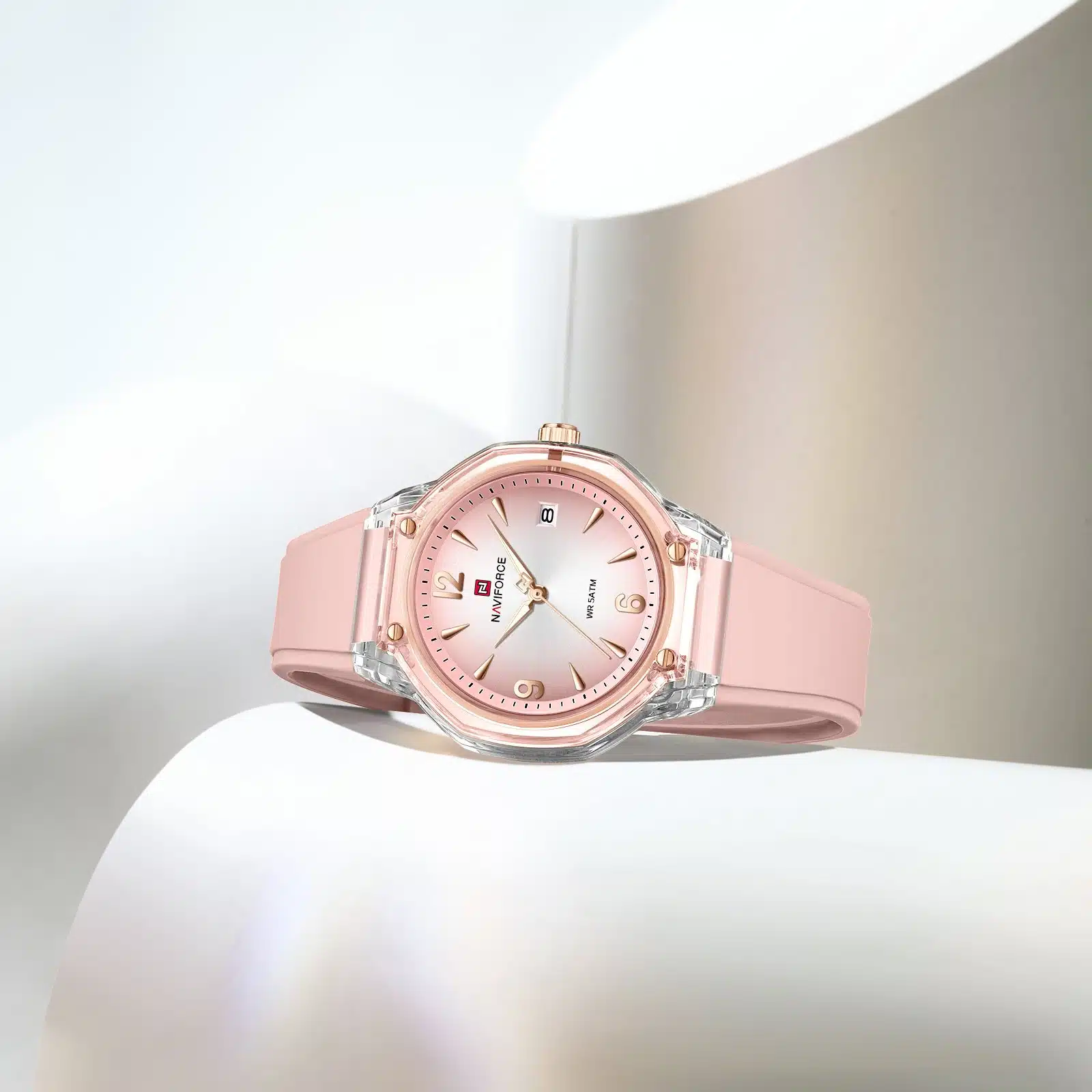 Timezone Oman – Luxury Watches, Swiss Timepieces & Smartwatches NAVIFORCE NF6110 LADIES WATCH - Image 4