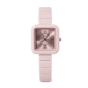 Swiss luxury watch with stainless steel band