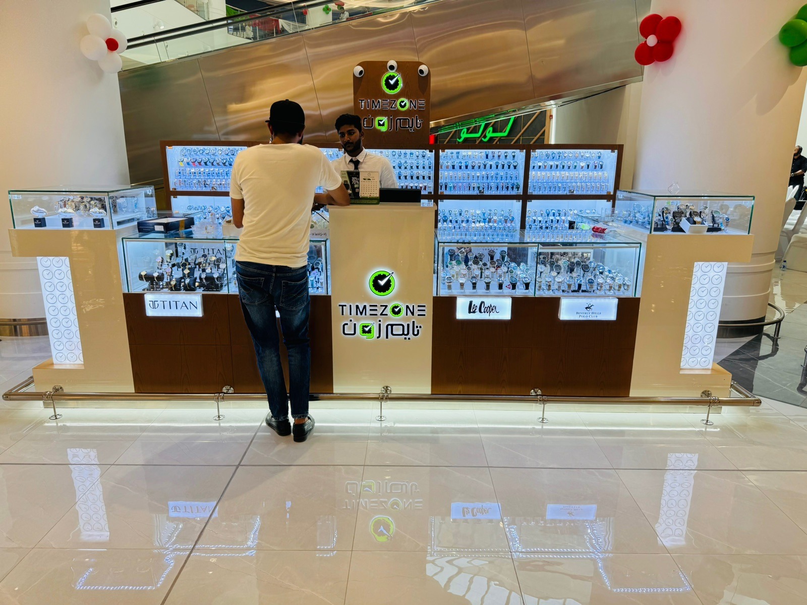 Swiss luxury watch with stainless steel band