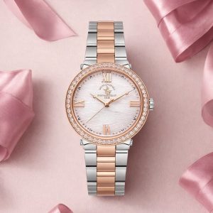 SANTA BARBARA POLO & RACQUET CLUB ROSE GOLD WATCH SB POLOCLUB 1105535