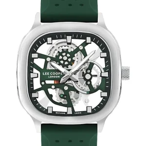 Swiss luxury watch with stainless steel band