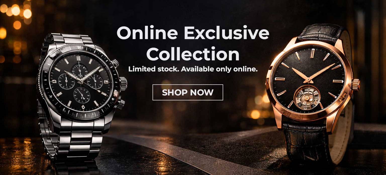 Swiss luxury watch with stainless steel band