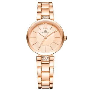 Swiss luxury watch with stainless steel band