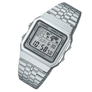 Swiss luxury watch with stainless steel band