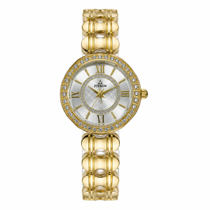Swiss luxury watch with stainless steel band