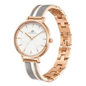 Swiss luxury watch with stainless steel band