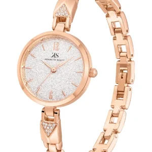 Swiss luxury watch with stainless steel band