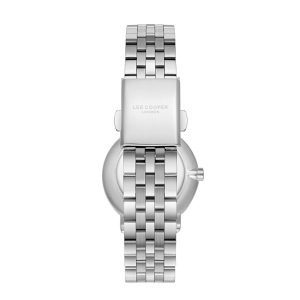 Swiss luxury watch with stainless steel band