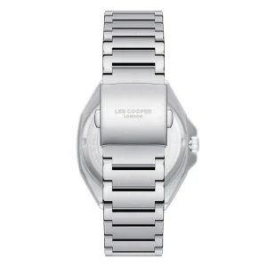 Swiss luxury watch with stainless steel band