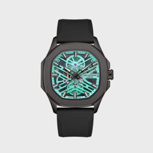 Swiss luxury watch with stainless steel band