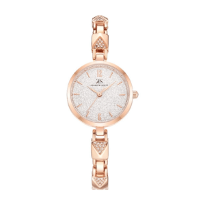 Swiss luxury watch with stainless steel band