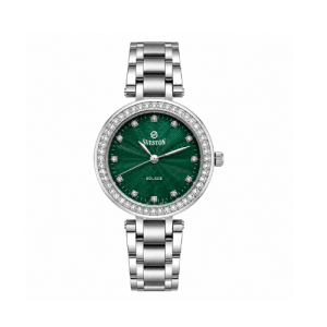 Swiss luxury watch with stainless steel band