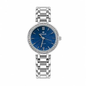 Swiss luxury watch with stainless steel band