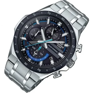 Swiss luxury watch with stainless steel band