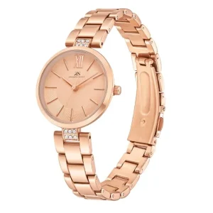 Swiss luxury watch with stainless steel band