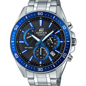 Swiss luxury watch with stainless steel band