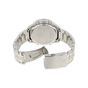 Swiss luxury watch with stainless steel band