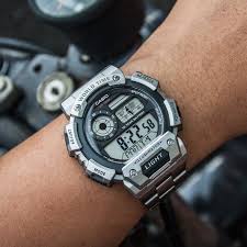 Swiss luxury watch with stainless steel band