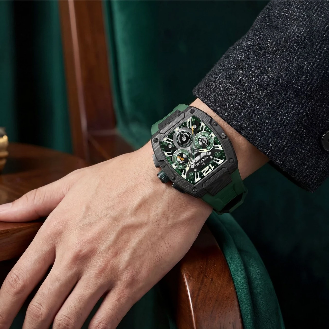 Timezone Oman – Luxury Watches, Swiss Timepieces & Smartwatches TORNADO 23105L-BFGB - Image 6