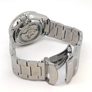 Swiss luxury watch with stainless steel band