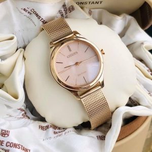 Swiss luxury watch with stainless steel band
