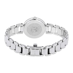 Swiss luxury watch with stainless steel band