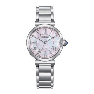 Swiss luxury watch with stainless steel band