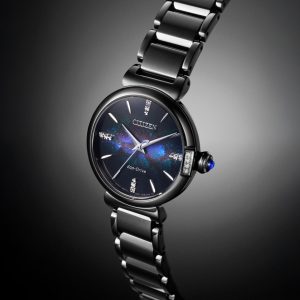 Swiss luxury watch with stainless steel band