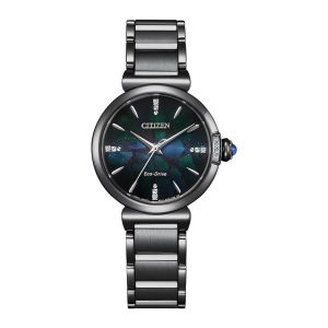 Swiss luxury watch with stainless steel band