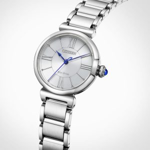 Swiss luxury watch with stainless steel band