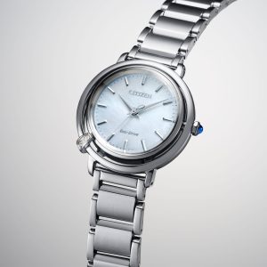 Swiss luxury watch with stainless steel band