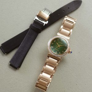 Swiss luxury watch with stainless steel band