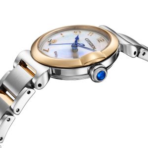 Swiss luxury watch with stainless steel band