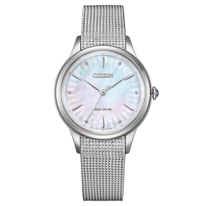 Swiss luxury watch with stainless steel band