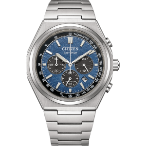 Swiss luxury watch with stainless steel band
