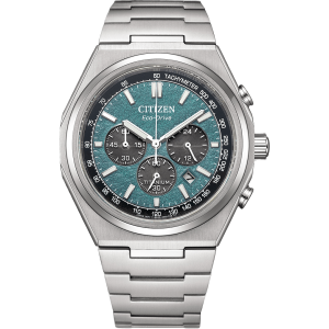 Swiss luxury watch with stainless steel band