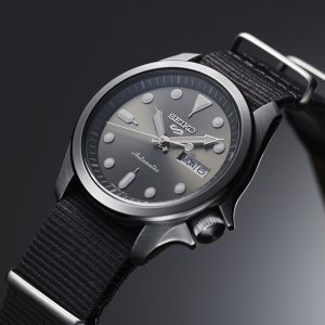Swiss luxury watch with stainless steel band