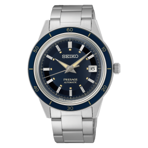 Swiss luxury watch with stainless steel band
