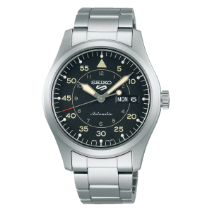 Swiss luxury watch with stainless steel band