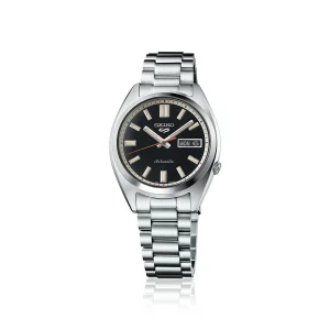Swiss luxury watch with stainless steel band