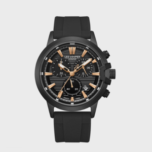 Swiss luxury watch with stainless steel band