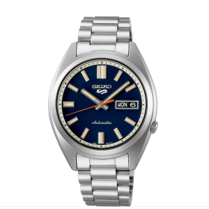 Swiss luxury watch with stainless steel band
