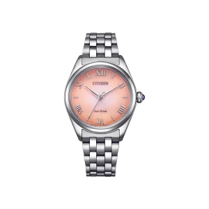 Swiss luxury watch with stainless steel band