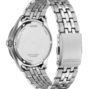 Swiss luxury watch with stainless steel band