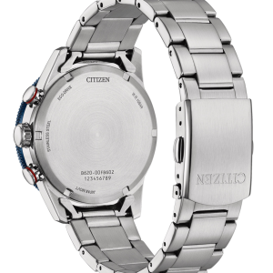 Swiss luxury watch with stainless steel band