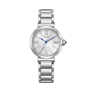 Swiss luxury watch with stainless steel band