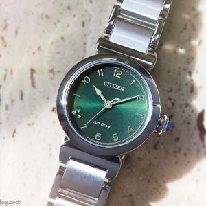 Swiss luxury watch with stainless steel band