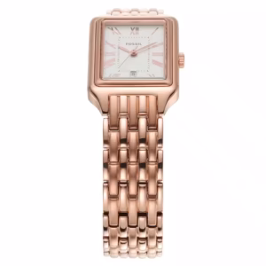 Swiss luxury watch with stainless steel band