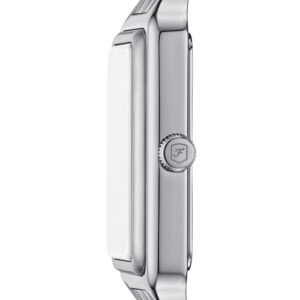 Swiss luxury watch with stainless steel band