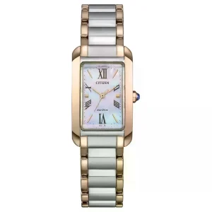 Swiss luxury watch with stainless steel band